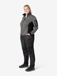 Damen Fleecejacke Marieke anthrazit-schwarz